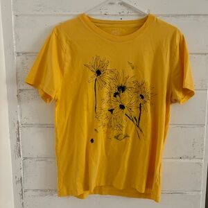 J. Crew sunflower tee